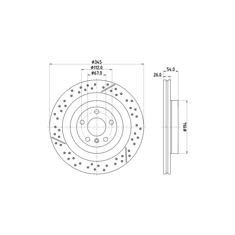 Disque de frein à l'unité MINTEX