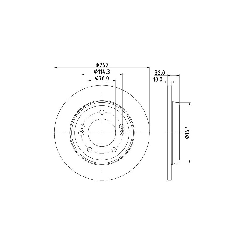 Jeu de 2 disques de frein MINTEX