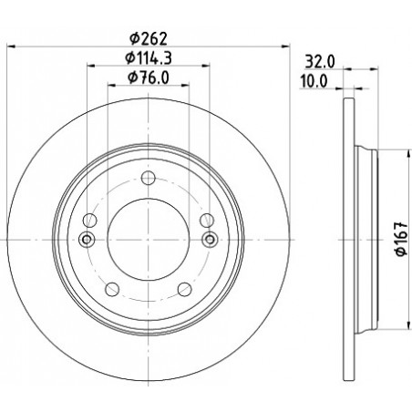 Jeu de 2 disques de frein...
