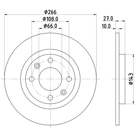 Jeu de 2 disques de frein...