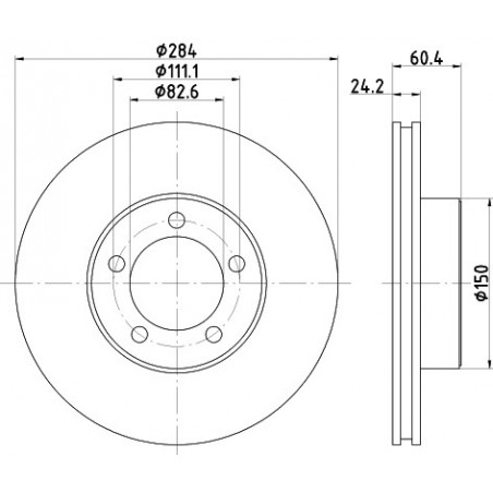 Jeu de 2 disques de frein...