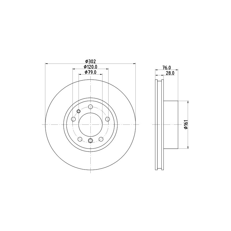 Jeu de 2 disques de frein MINTEX