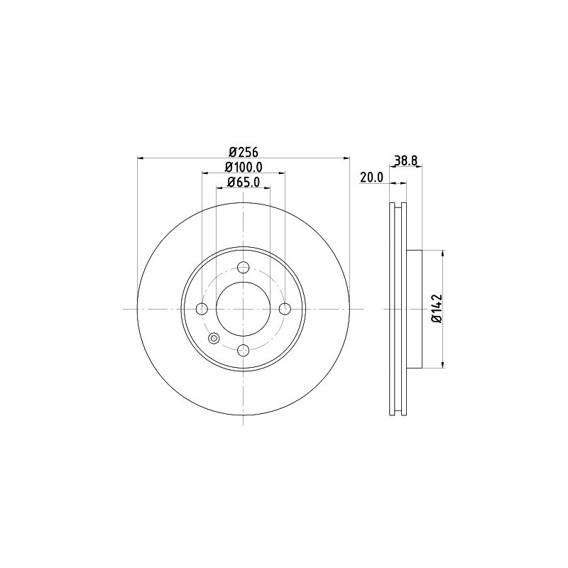 Jeu de 2 disques de frein MINTEX