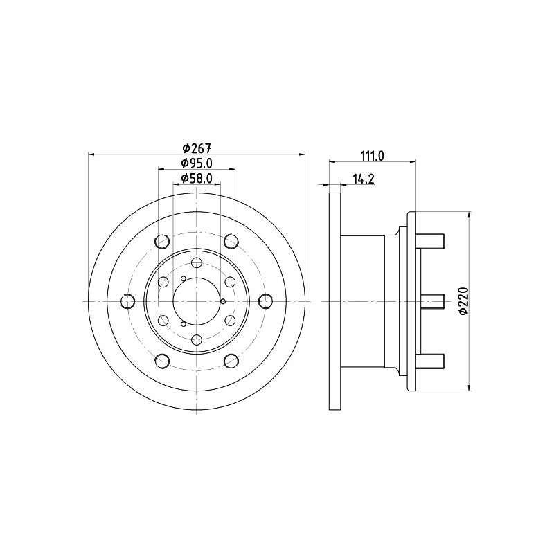 Disque de frein à l'unité MINTEX