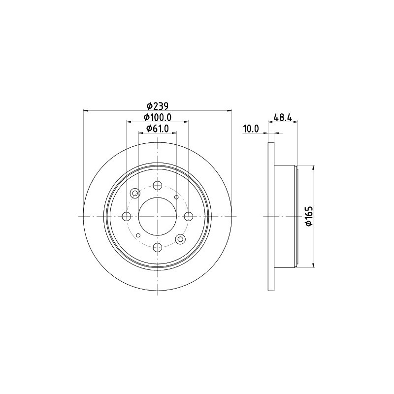 Jeu de 2 disques de frein MINTEX