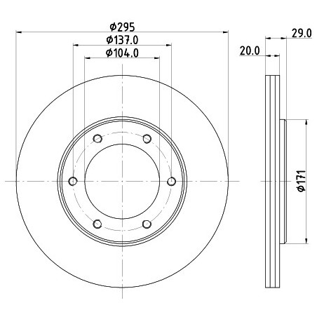 Jeu de 2 disques de frein...