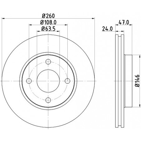 Jeu de 2 disques de frein...
