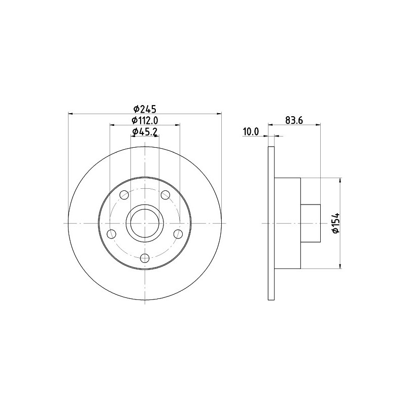 Disque de frein à l'unité MINTEX