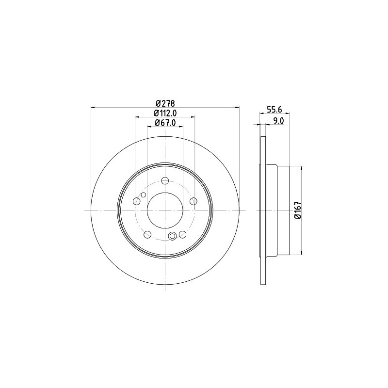 Jeu de 2 disques de frein MINTEX