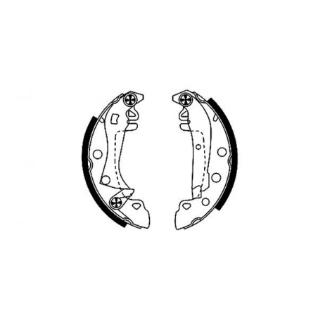 Jeu de mâchoires de frein...