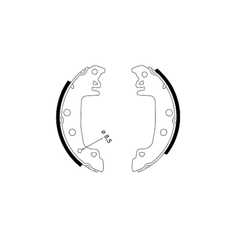 Jeu de mâchoires de frein MINTEX