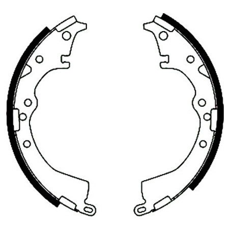 Jeu de mâchoires de frein...