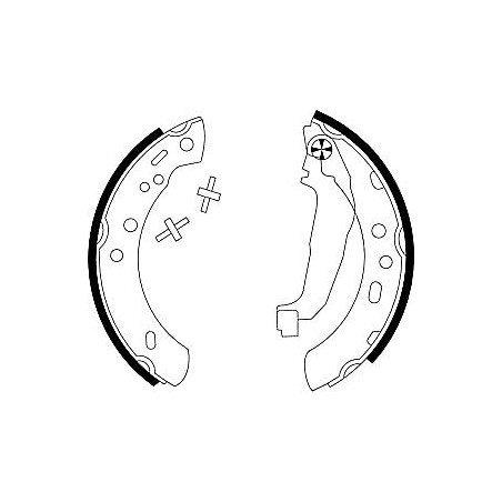 Jeu de mâchoires de frein...