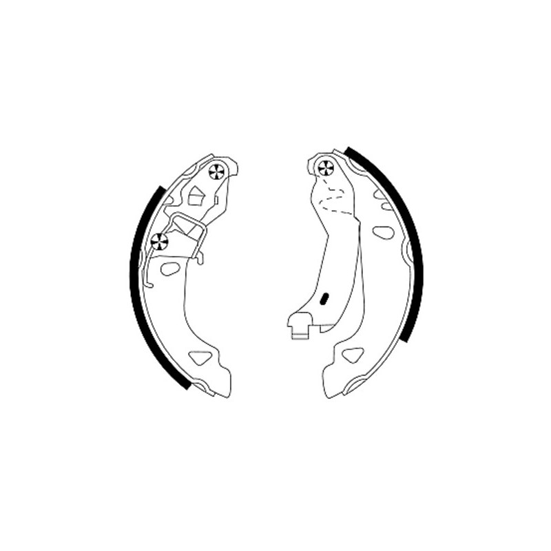 Jeu de mâchoires de frein MINTEX