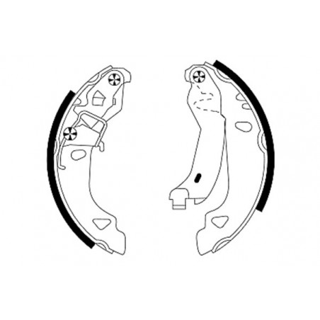 Jeu de mâchoires de frein...