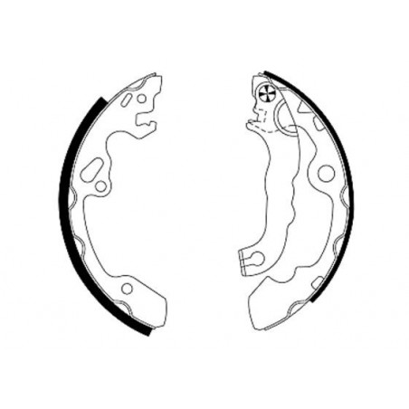 Jeu de mâchoires de frein...