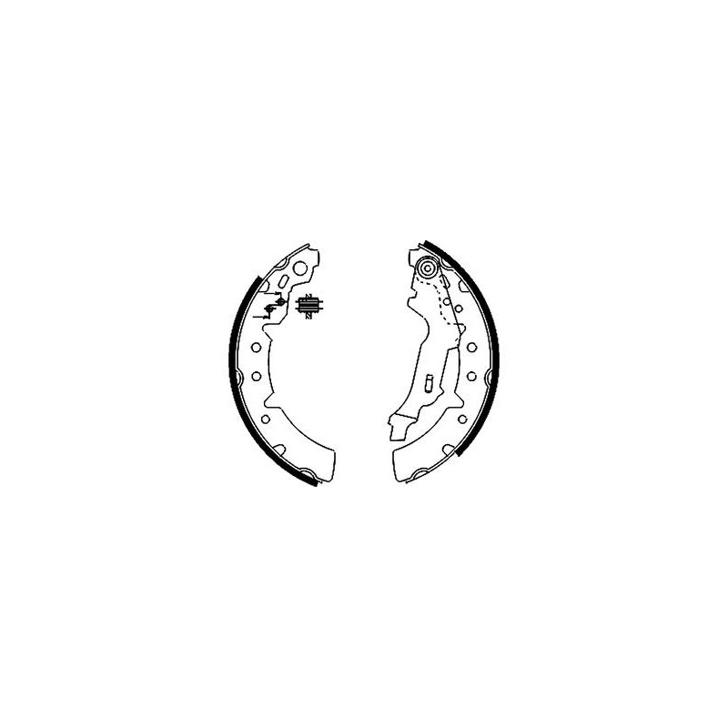 Jeu de mâchoires de frein MINTEX