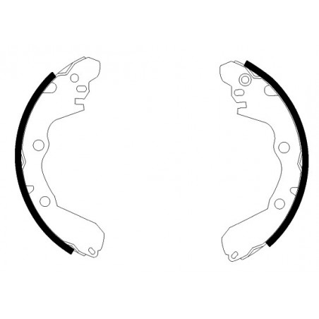 Jeu de mâchoires de frein...