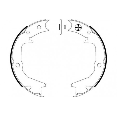 Jeu de mâchoires de frein...