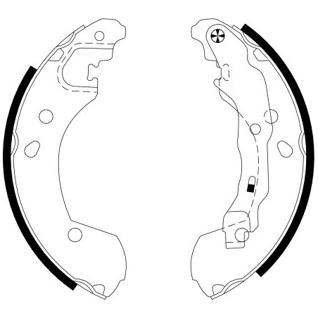 Jeu de mâchoires de frein...