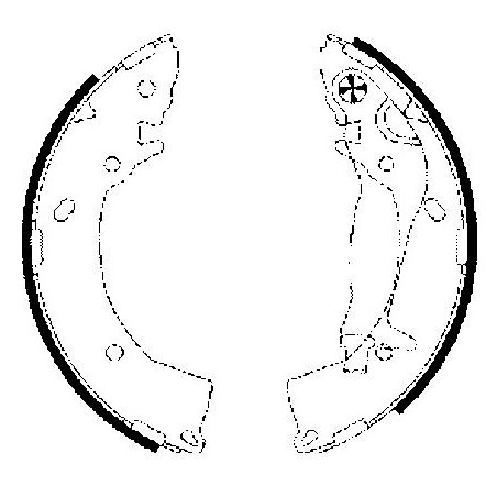 Jeu de mâchoires de frein...