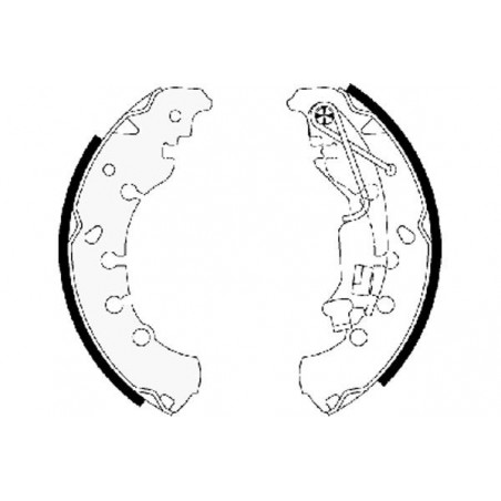 Jeu de mâchoires de frein...