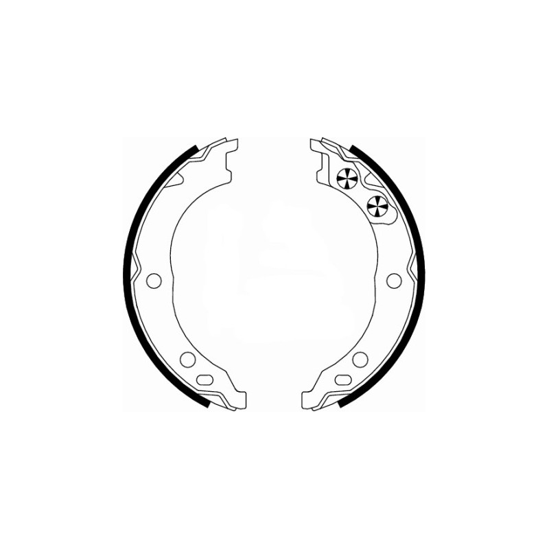 Jeu de mâchoires de frein (frein de stationnement) MINTEX