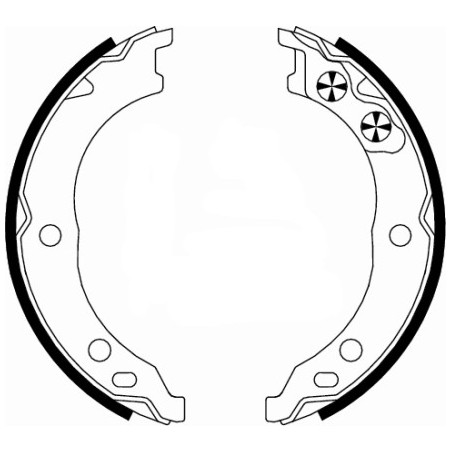 Jeu de mâchoires de frein...