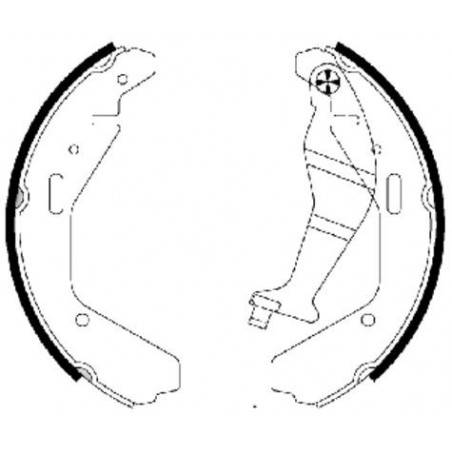Jeu de mâchoires de frein...