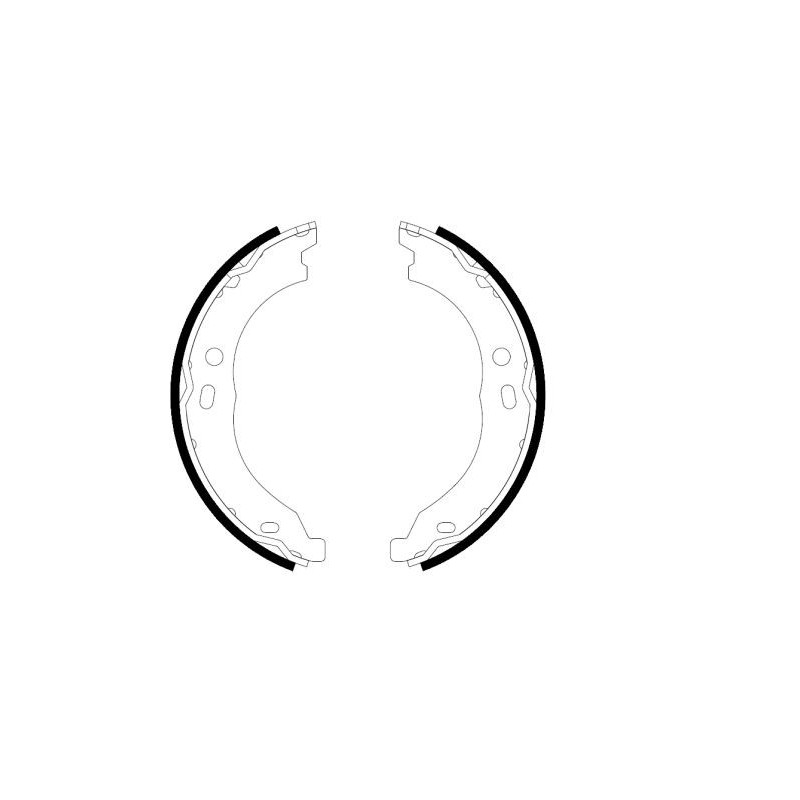 Jeu de mâchoires de frein (frein de stationnement) MINTEX