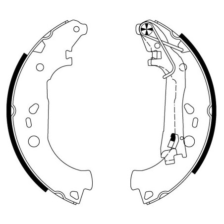 Jeu de mâchoires de frein...