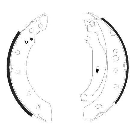 Jeu de mâchoires de frein...