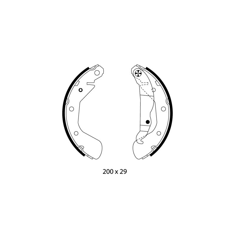 Jeu de mâchoires de frein MINTEX