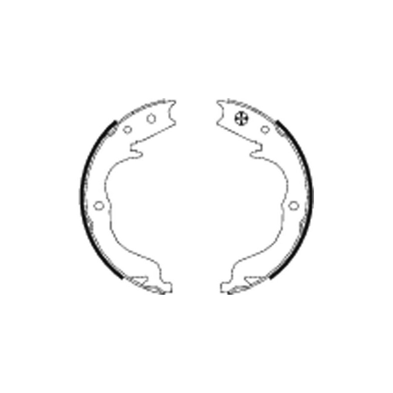 Jeu de mâchoires de frein (frein de stationnement) MINTEX