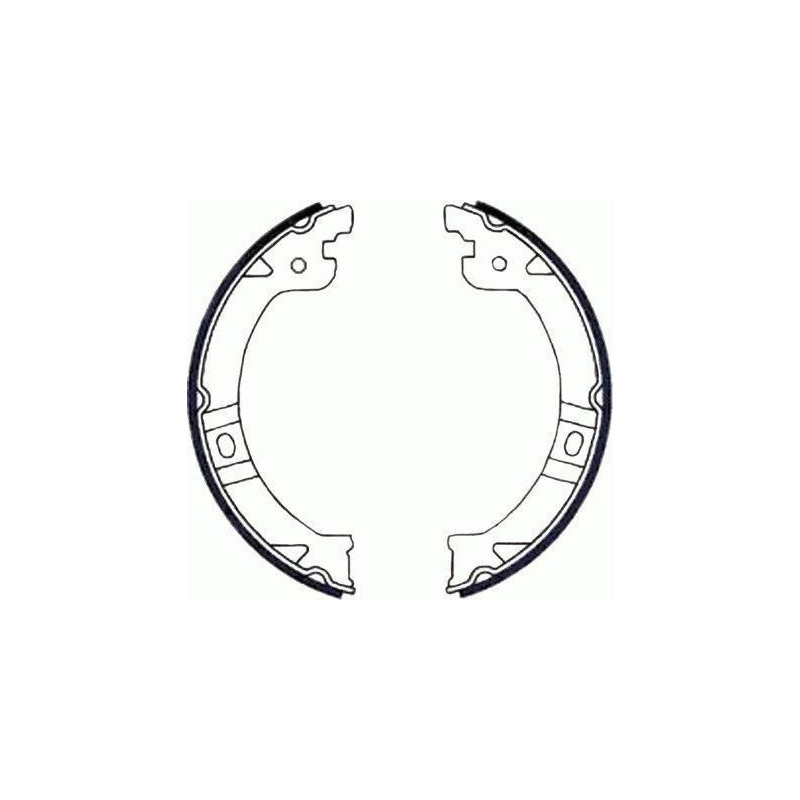 Jeu de mâchoires de frein (frein de stationnement) MINTEX