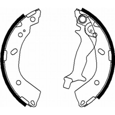 Jeu de mâchoires de frein...