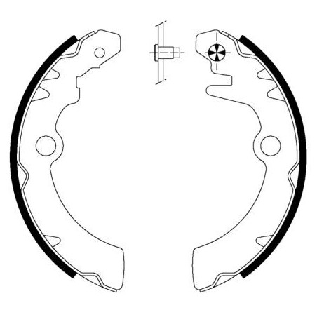 Jeu de mâchoires de frein...