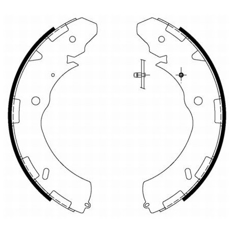 Jeu de mâchoires de frein...