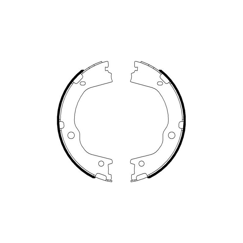 Jeu de mâchoires de frein (frein de stationnement) MINTEX