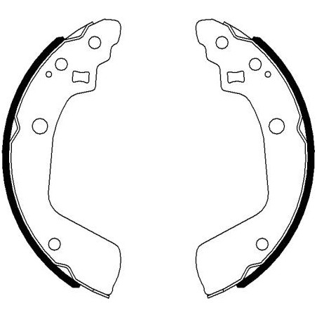 Jeu de mâchoires de frein...