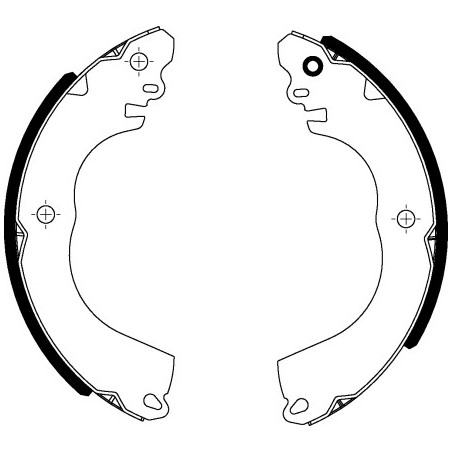 Jeu de mâchoires de frein...