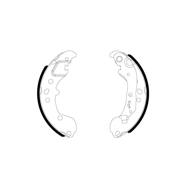 Jeu de mâchoires de frein MINTEX