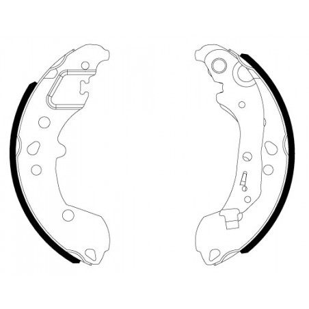 Jeu de mâchoires de frein...