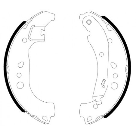 Jeu de mâchoires de frein...