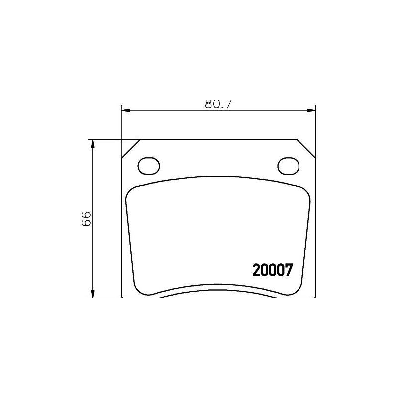 Jeu de quatre plaquettes de frein à disque MINTEX