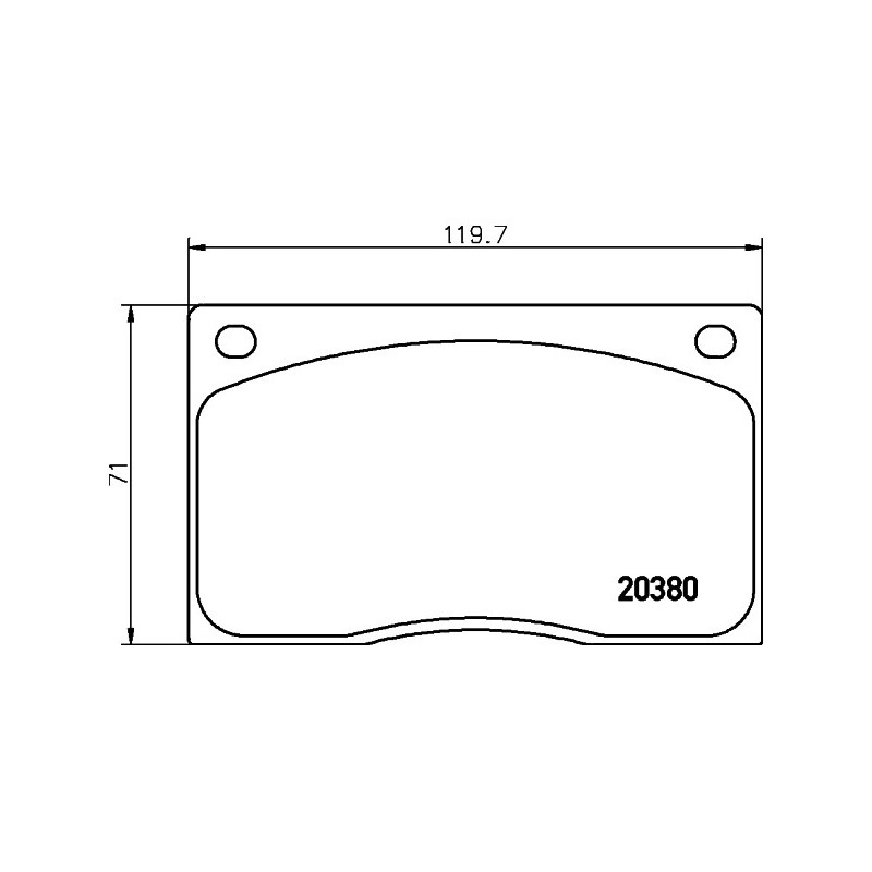 Jeu de quatre plaquettes de frein à disque MINTEX