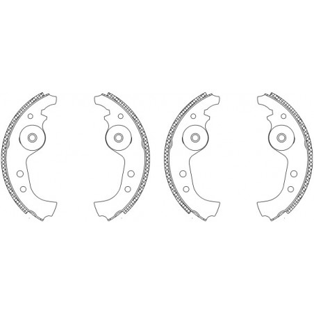 Jeu de mâchoires de frein...