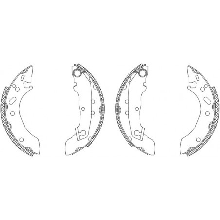 Jeu de mâchoires de frein...