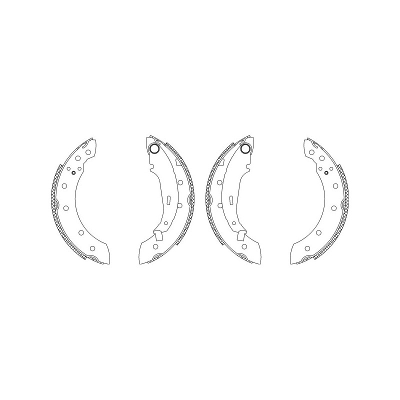 Jeu de mâchoires de frein MINTEX