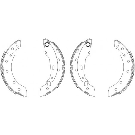 Jeu de mâchoires de frein...